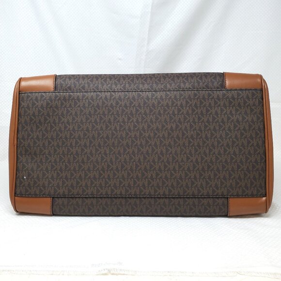 Michael Kors Large Travel Weekender Duffel Bag - Signature Logo PVC - Picture 6 of 16